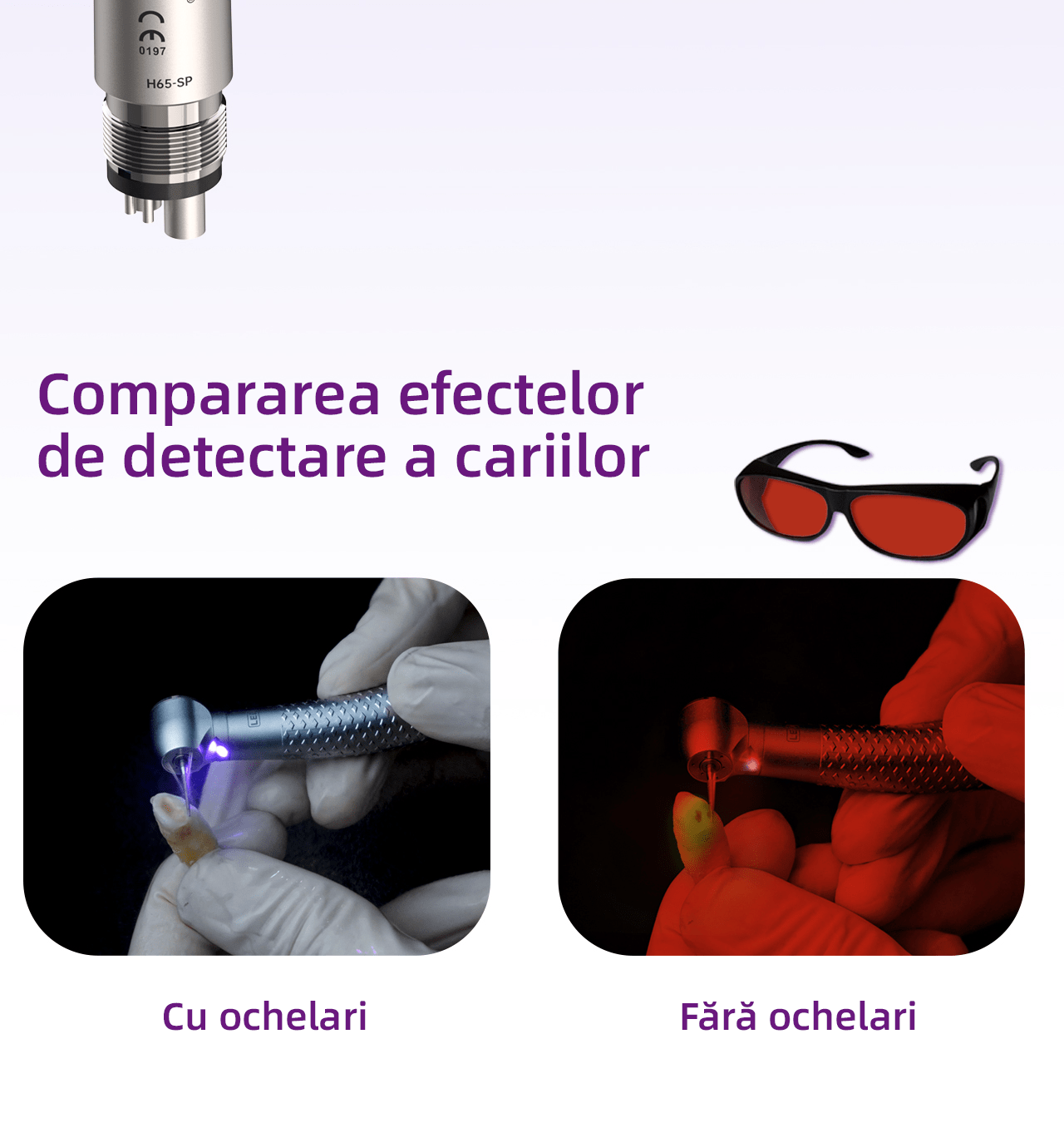 Dental Turbine with Generator and LED with Caries Detection COXO