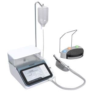 Elektrischer chirurgischer Mikromotor C-Puma Pro COXO, LED, Winkelstück mit Multiplikation 1:5, C7-5 und Chirurgie C7-3S inklusive